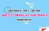 Giải bài 3.15 trang 61 Toán 8 Tập 1 SGK Kết nối tri thức